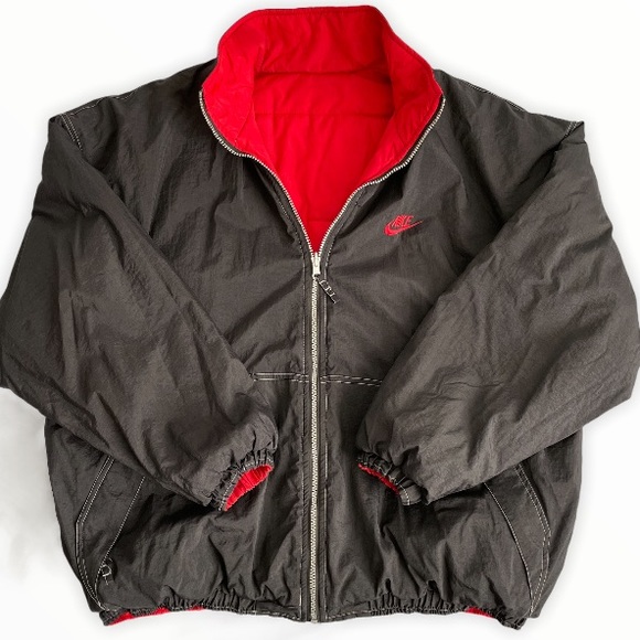 Nike Other - Vintage 90’s Nike Swoosh Reversible Puffer Coat XL
